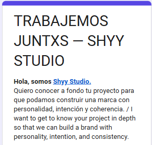 Primer acercamiento