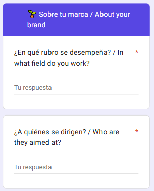 Información de la marca